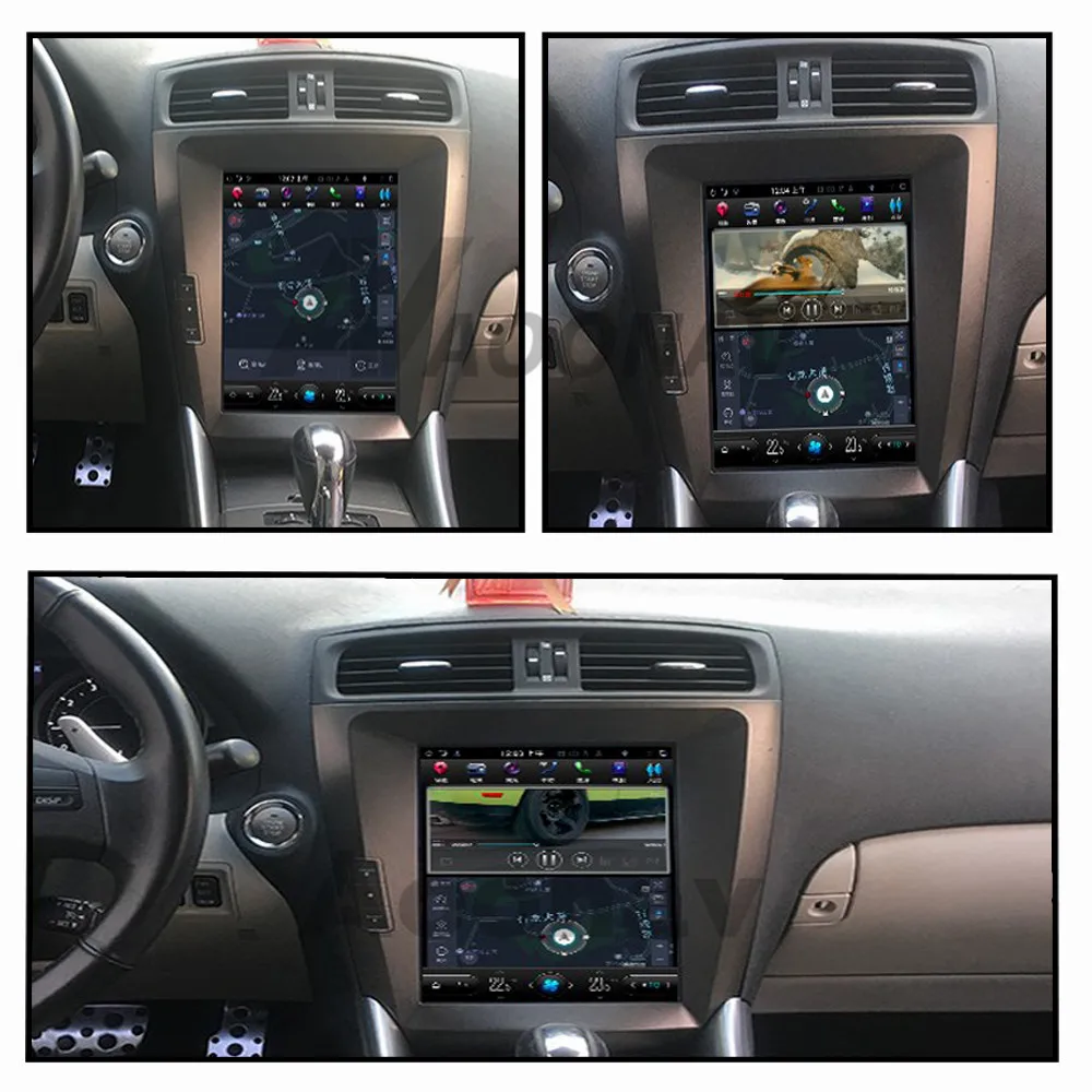 Android 9 0 HD вертикальный экран 12 1 дюйма Автомобильный GPS навигатор видео для LEXUS IS200