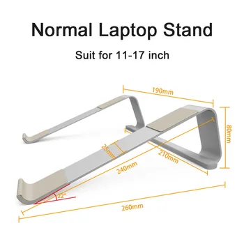 

Aluminum Alloy Notebook Stand Portable Laptop Stand Holder For Macbook Air Pro 11-17 Non-slip Silicone Computer Cooling Bracket