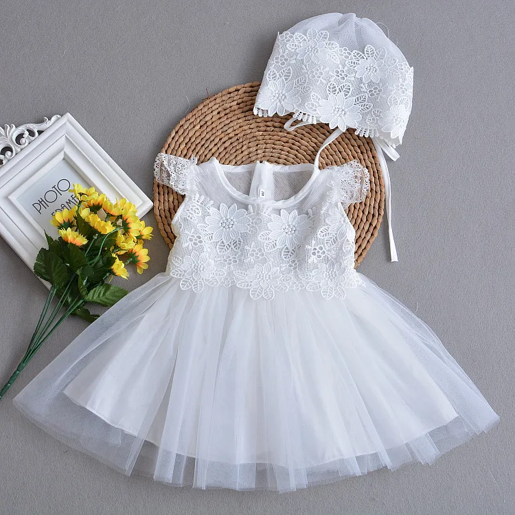 

2018 Summer Lightweight Breathable Infant Princess Skirt Baby BABY'S FIRST Month Dress Girls Baby Dress Marriage