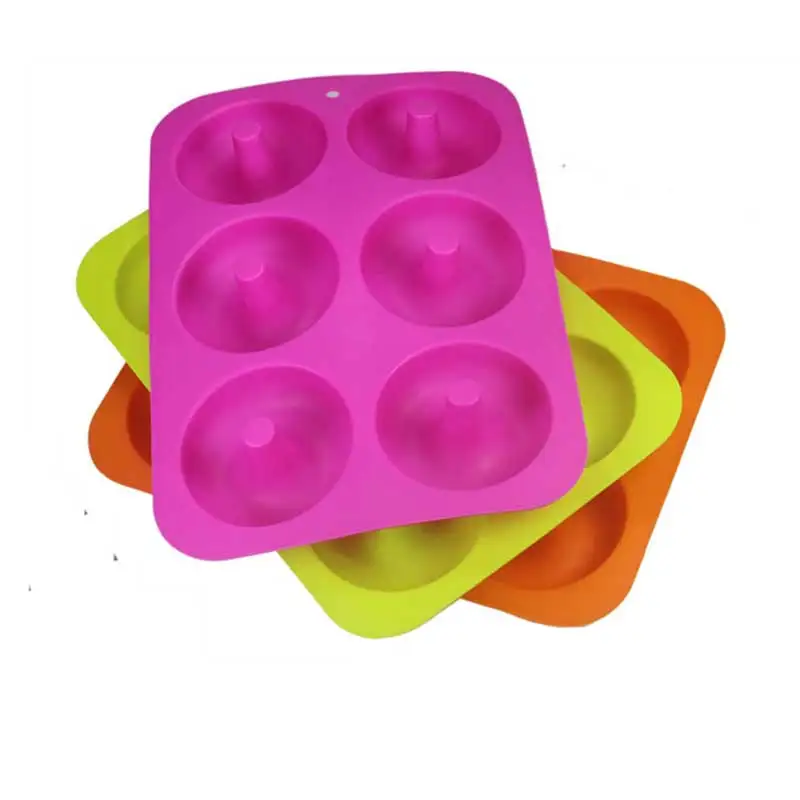 

Baking mould 6-Cavity Silicone Donut Baking Tray Pan Non-Stick heat-resistant Reusable Mold Tools