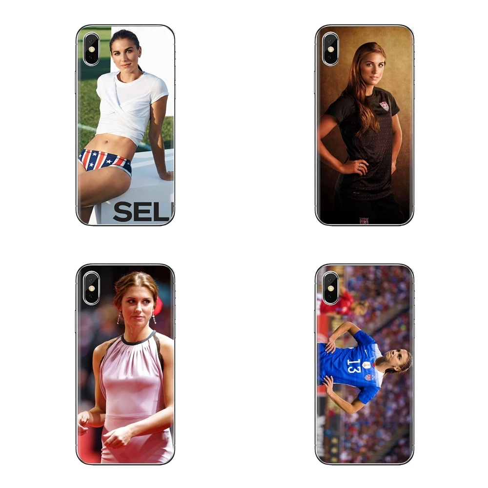 TPU Transparent Covers For Xiaomi Redmi 4 3 3S Pro Mi3 Mi4 Mi4i Mi4C Mi5 Mi5S Mi Max Note 2 Alex Morgan American Soccer star |