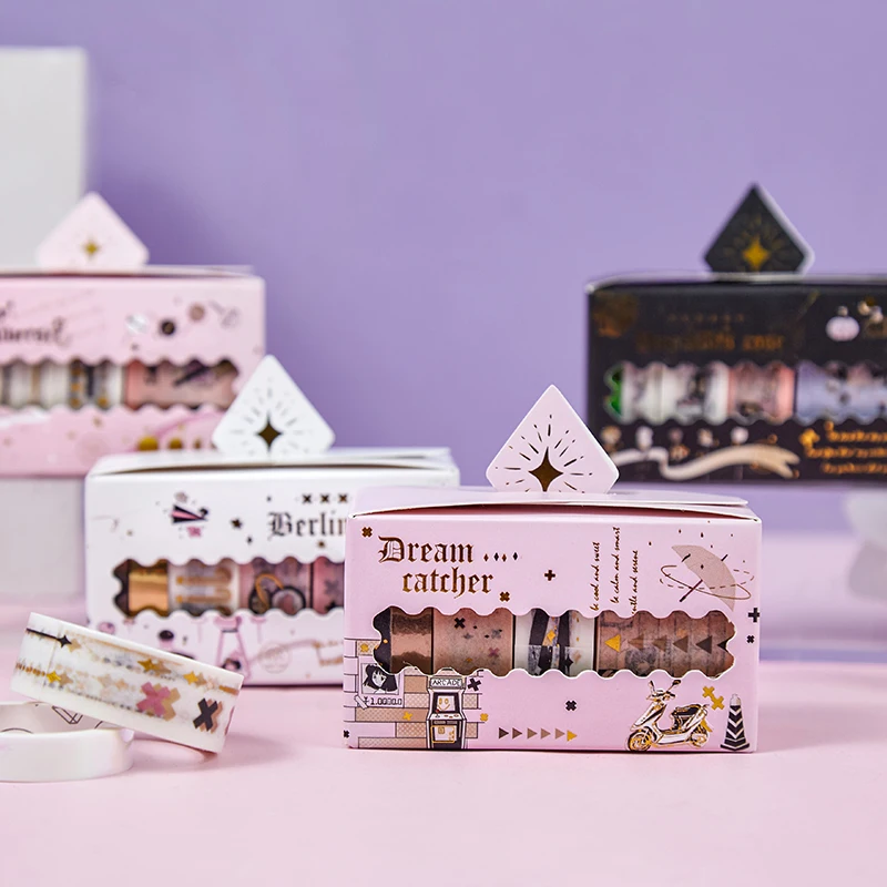 

20PCS/LOT zurich girl series gilding decoration paper masking tape washi tape