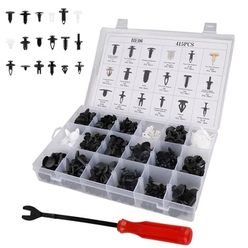 

415pcs Car Wheel Arch Fastening Trim Molding Clips Panel Assortment Set Includes 18 Size Universal Car Accessories