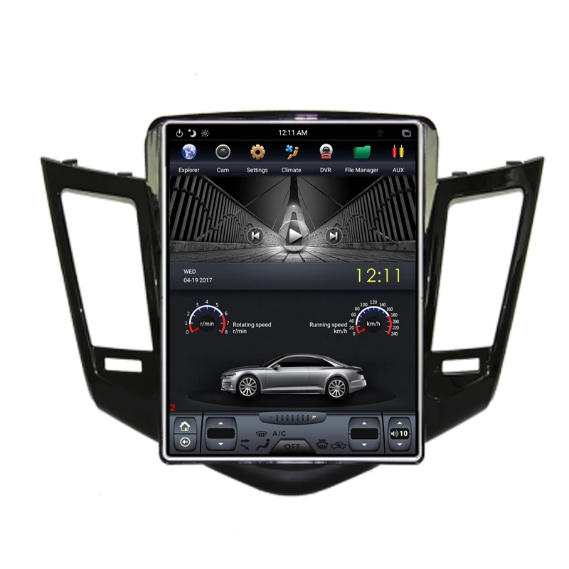 NAVITOPIA 10,4 дюймов вертикальный автомобильный сенсорный экран в стиле Tesla Android 7,1 Автомобильный gps навигация для Chevrolet Cruze 2008- автомобильный DVD мультимедийный плеер