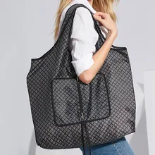 Fashion Wallet Portable Foldable Shopping Bag Polyester Printing Waterproof Japanese Environmental Protection Customized In
