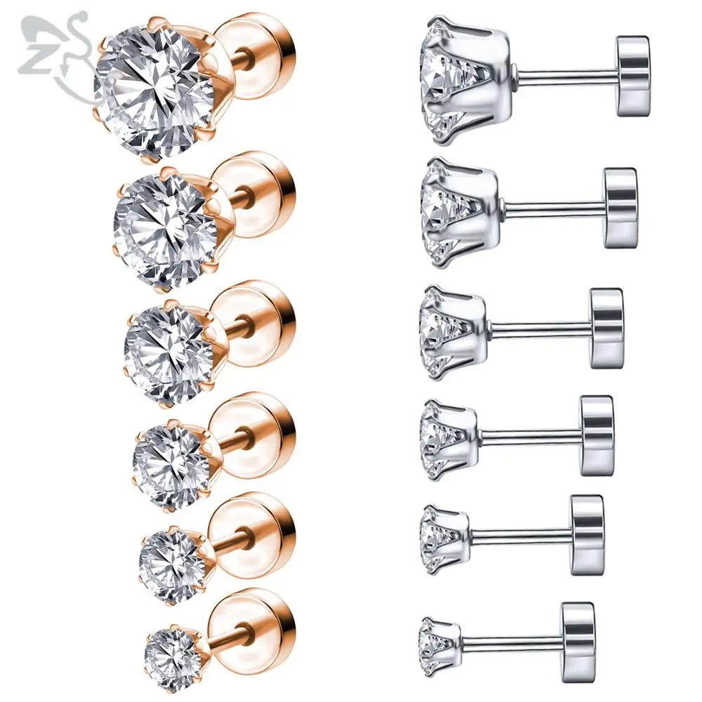 Stainless Steel Stud Earring Stainless Steel Piercings Stainless Steel Ear Stud Stud