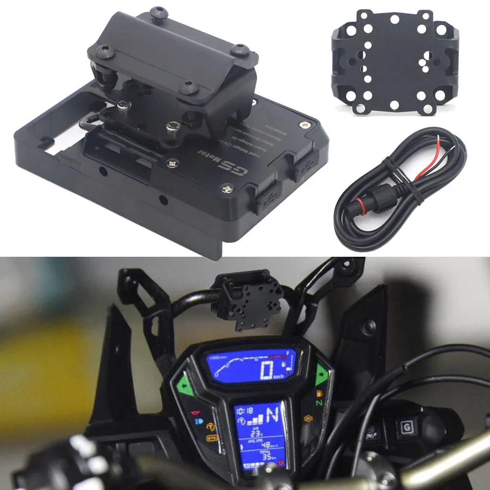 

Для HONDA CRF 1000 L CRF 1000L Africa Twin 2018-2020 мобильный телефон кронштейн для навигации GPS USB зарядное устройство для телефона