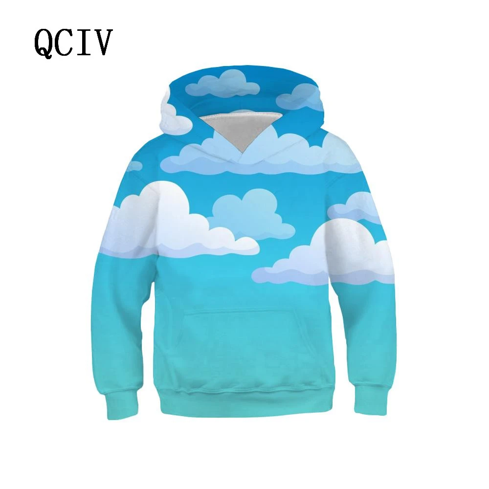 Absorbente reinado Competencia Sudaderas con capucha de dibujos animados en 3d para niños, Sudadera con  capucha azul con capucha de Anime Cloud, impresión 3d encantadora, ropa  para niños, jersey de Hip Hop Sexy|Sudaderas con capucha