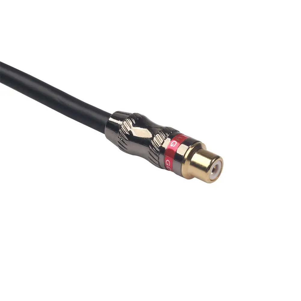 0,3 m/1Ft соединитель-гнездо типа RCA удлинитель 1 RCA Женский до 1 RCA Мужской Аудио-видеокабель шнур провод для DVD плееров аксессуары