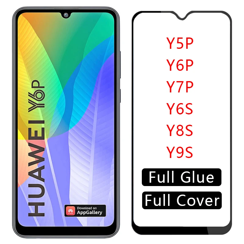 Защитное стекло для huawei y5p y6p y7p y6s y8s y9s закаленное защита экрана 5p 6p 7p 6s 8s 9s пленка |