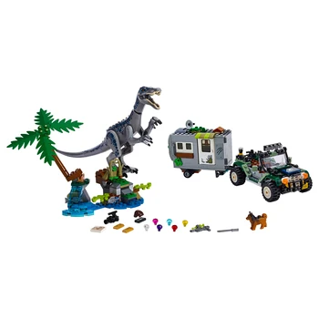 

2019 New Jurassic World Park Baryonyx Face-Off Treasure Hunt Dinosaurs Building Block Bricks Toys For Children 75935