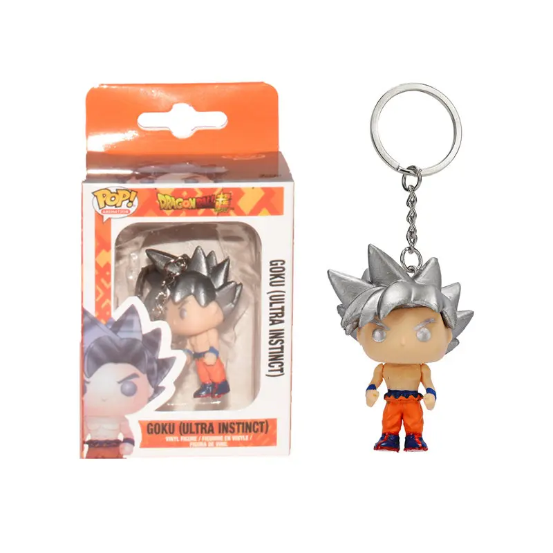 with box FUNKO POP Dragon Ball Веджета супер сайян Goku Gotenks Beerus брелок игрушки фигурка Коллекция Модель игрушки Рождественский подарок - Цвет: with box