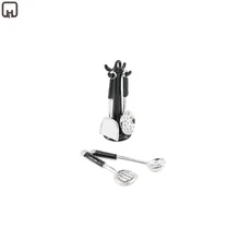 Кукольный домик Миниатюрные кухонные металлические серебряные кухонные шпатели дуршлаг аксессуары 1/12 весы