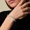 2021 Summer Hot Selling Jewelry Gold Color 7 Colorful Neon Enamel Colorful 5A Cubic Zirconia CZ Bangle Bracelet 5