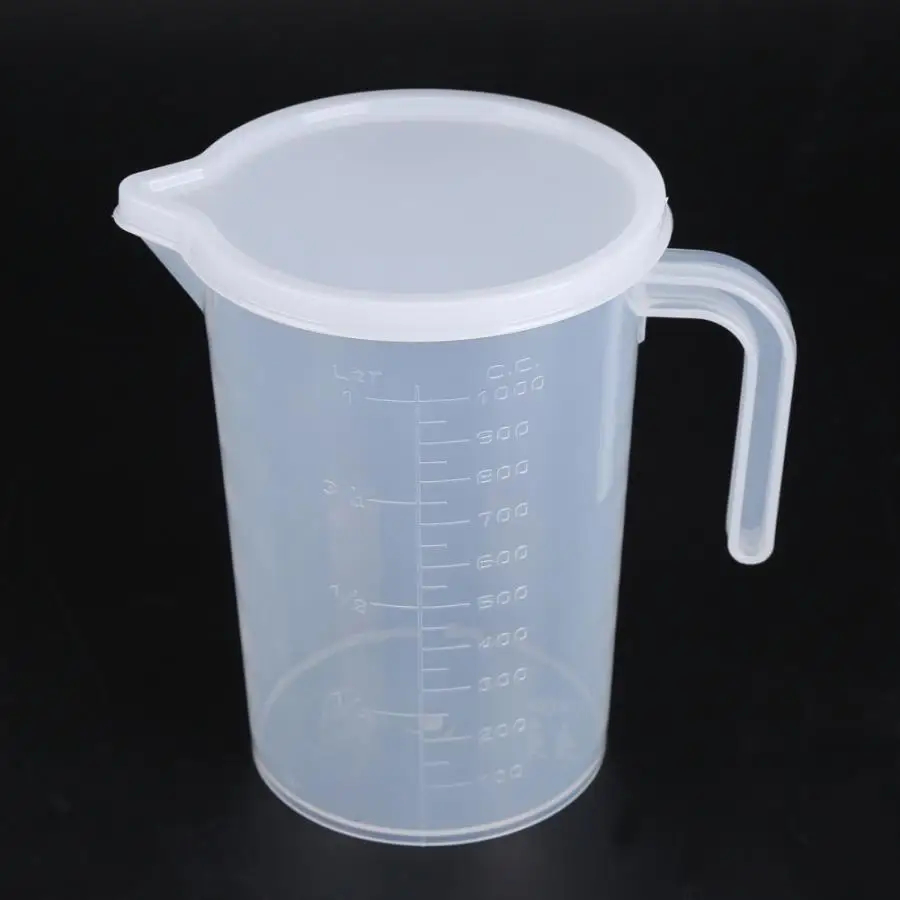 500/1000ml Clear Liquid Measuring Cups Lot Kitchen Cooking Baking Accessories Jug Pour Spout Surface With Lid Tools | Дом и сад