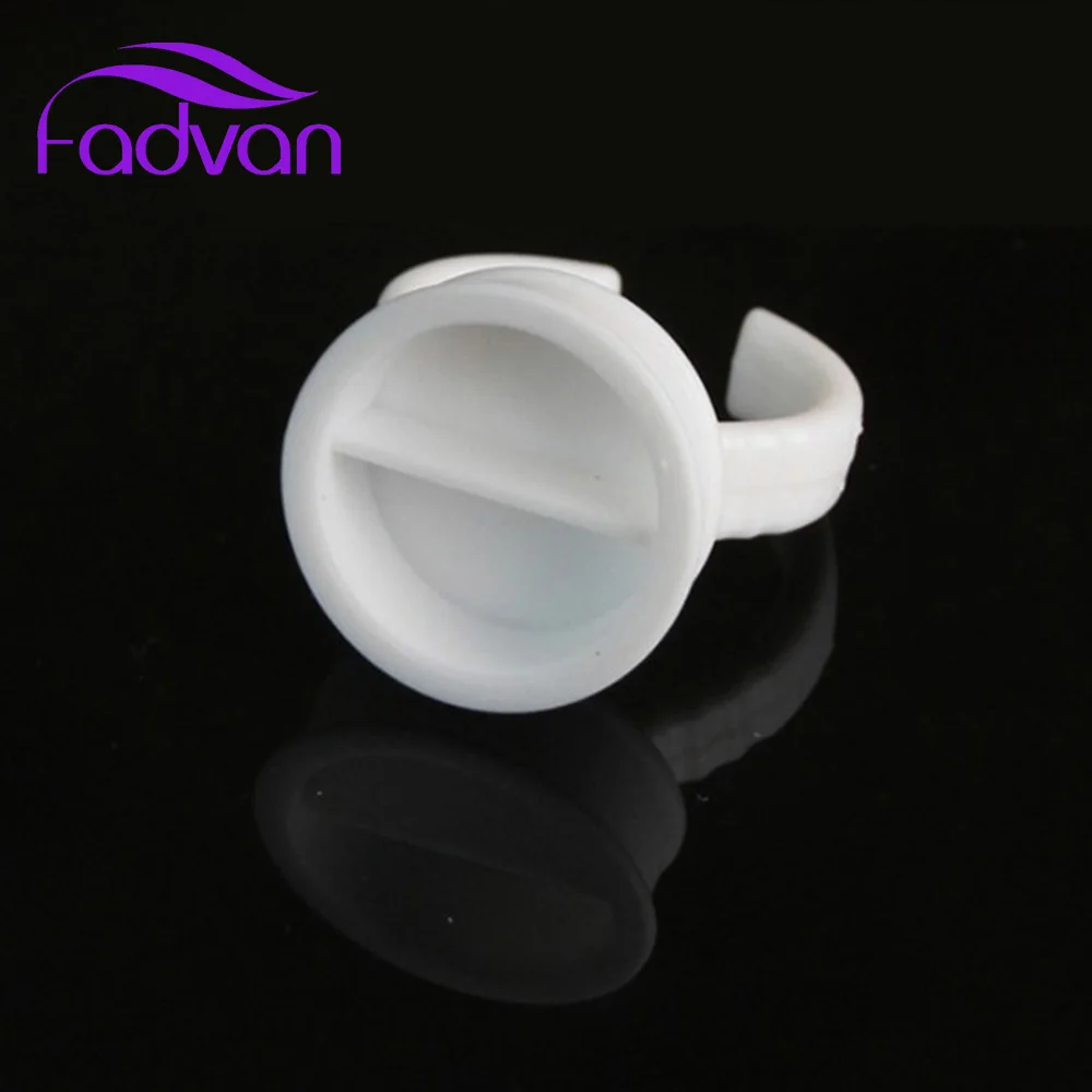 

500 Pcs Eyelash Glue Holder Ring Tattoo Ink Holder Compartmentalized Rings for Lashes Building