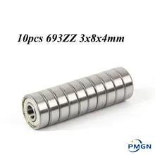 

30pcs/Lot 693ZZ 693 ZZ 3x8x4mm Mini Ball Bearing Miniature Bearing High quality Deep Groove Ball Bearing R830ZZ bearing