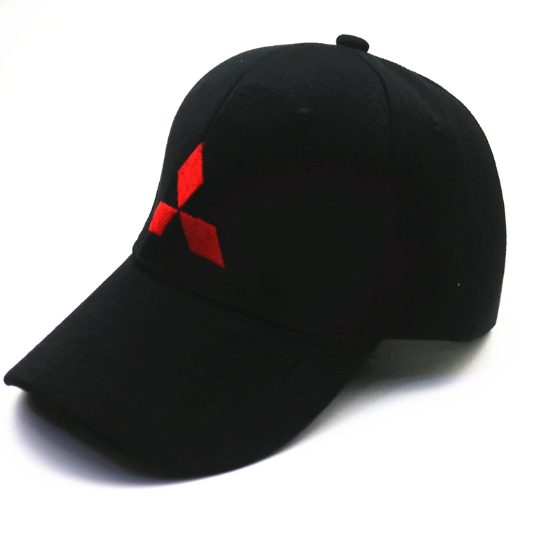 Повседневная Кепка Snapback из хлопка с 3D вышитым логотипом автомобиля, спортивная гоночная Кепка с регулируемой рельефной пряжкой, Мужская Бейсболка унисекс - Цвет: for Mitsubishi