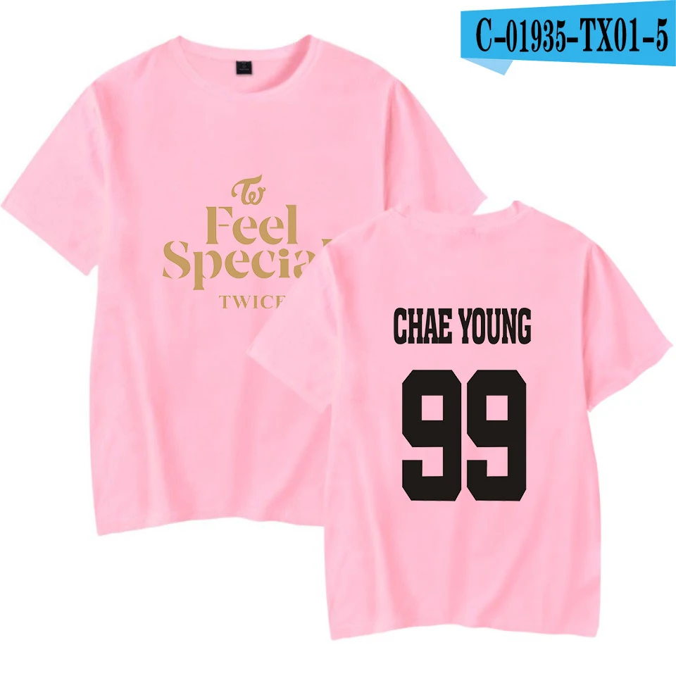 navy blue22 Новая корейская мода Kpop Twice Feel специальный альбом же печать футболки для мужчин/wo мужские футболки Harajuku Хип-Хоп Уличная футболка - Цвет: navy blue22