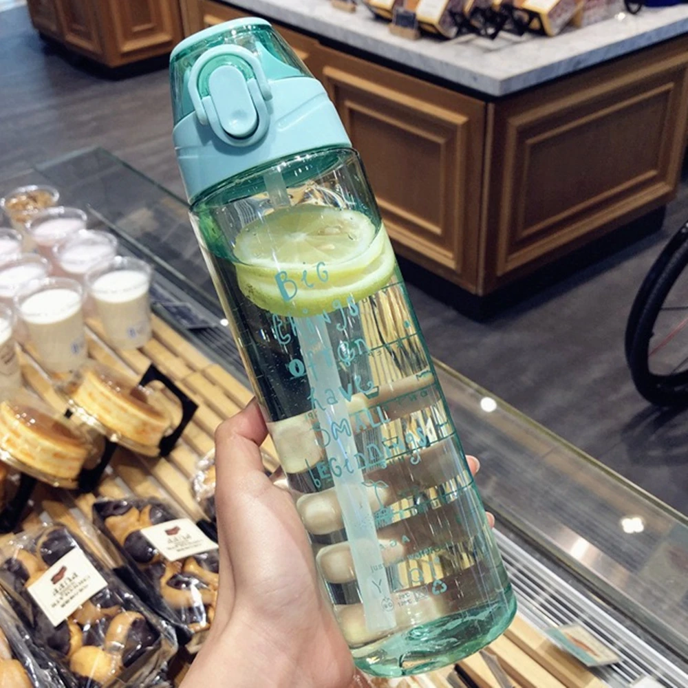 Sippy Cups Green Plastic Portable 450ml 600ml 750ml Large Capacity Creative Multi-Color Outdoor Sports Home Plastic Cup Sippy Cups Green Plastic Portable 450ml 600ml 750ml Large Capacity Creative Multi-Color Outdoor Sports Home Plastic Cup