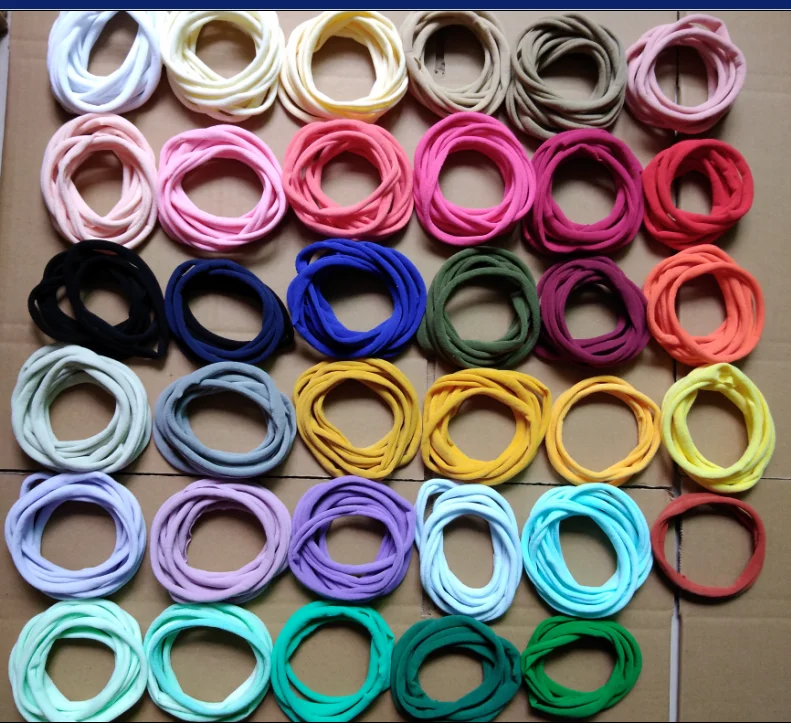 1000pc/lot 3cm Width Super Soft Stretchy thin Nylon Headbands for Children Girls kids DIY base skinny headband hair accessories 2 pcs children s elastic band stretchy belt for kids girl belts waist polyester boy pants boys