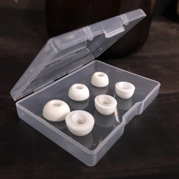 

Replacement Ear Tips Earbuds for AirPods Pro 3 Anti-Slip White Momery Foam Eartips Including Nice Clear Box 6pcs=2L+2M+2S
