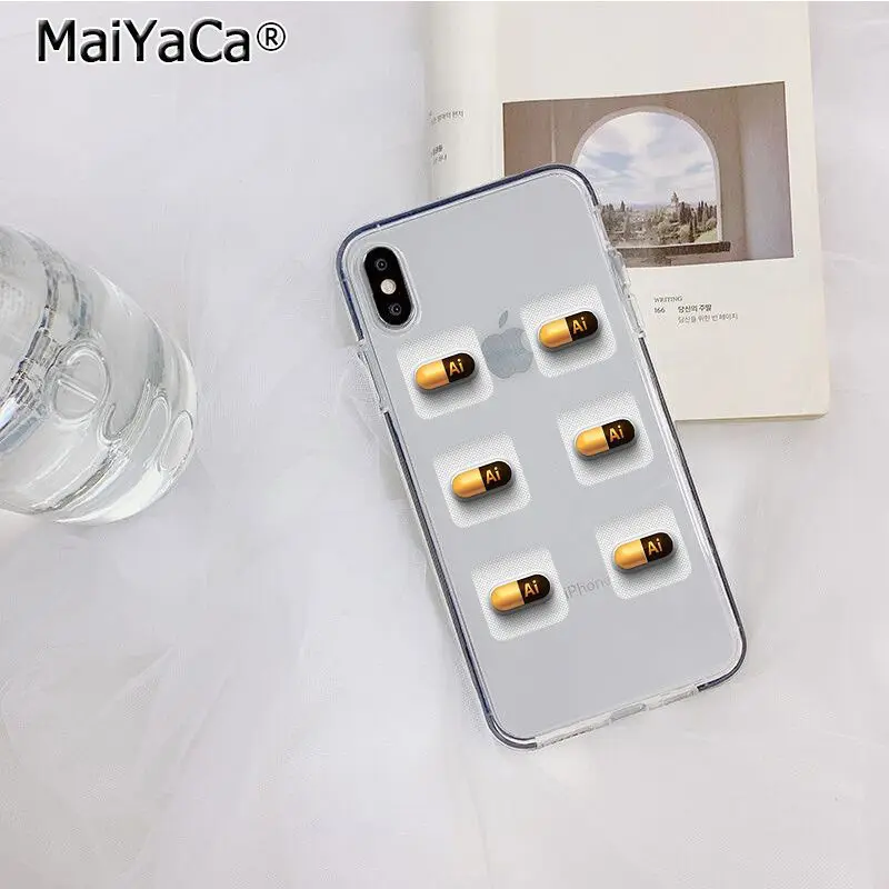 MaiYaCa прозрачный медицинский лекарственный таблетки капсулы Новое поступление телефон чехол для iphone 11 pro 8 7 66S Plus X XS MAX 5s SE XR крышка