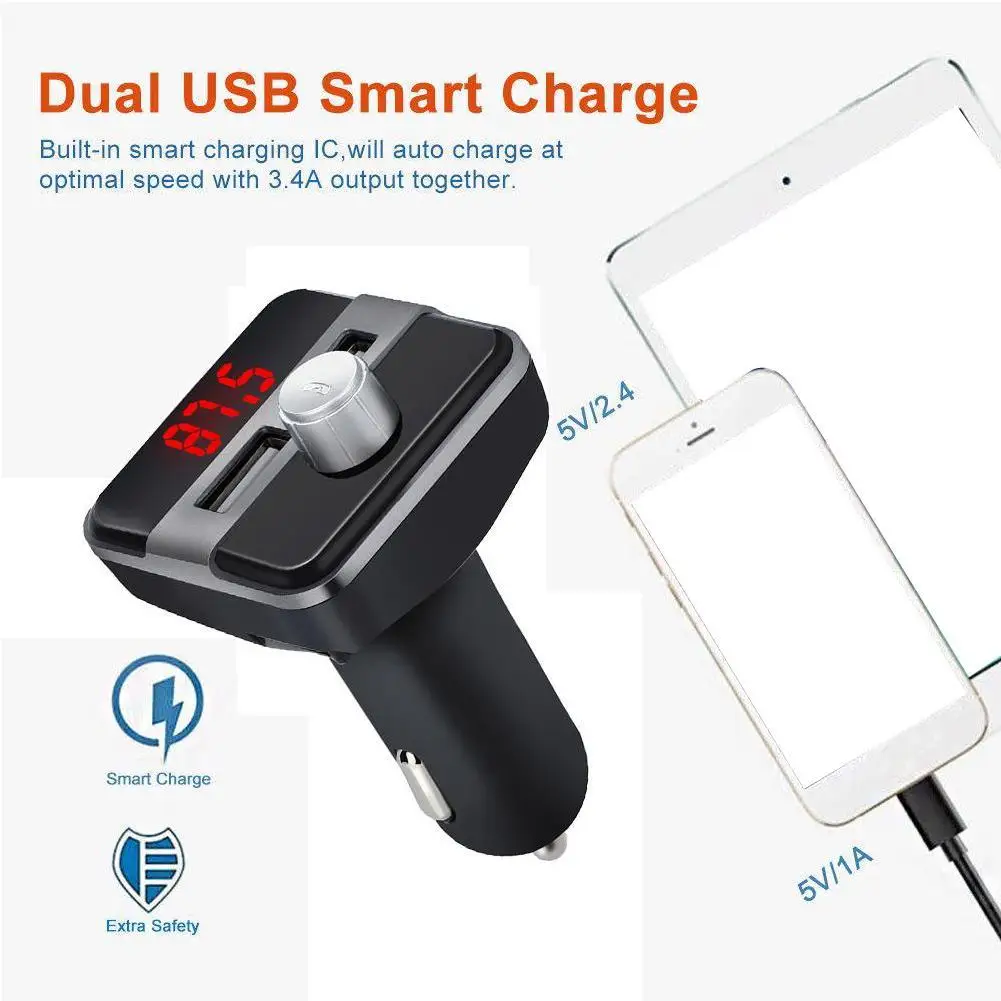 Bluetooth 3,0, fm-передатчик, двойное зарядное устройство USB, FM модулятор, автомобильная зажигалка, Handfree, MP3 плеер, музыкальный ЖК-дисплей, зарядка для телефона