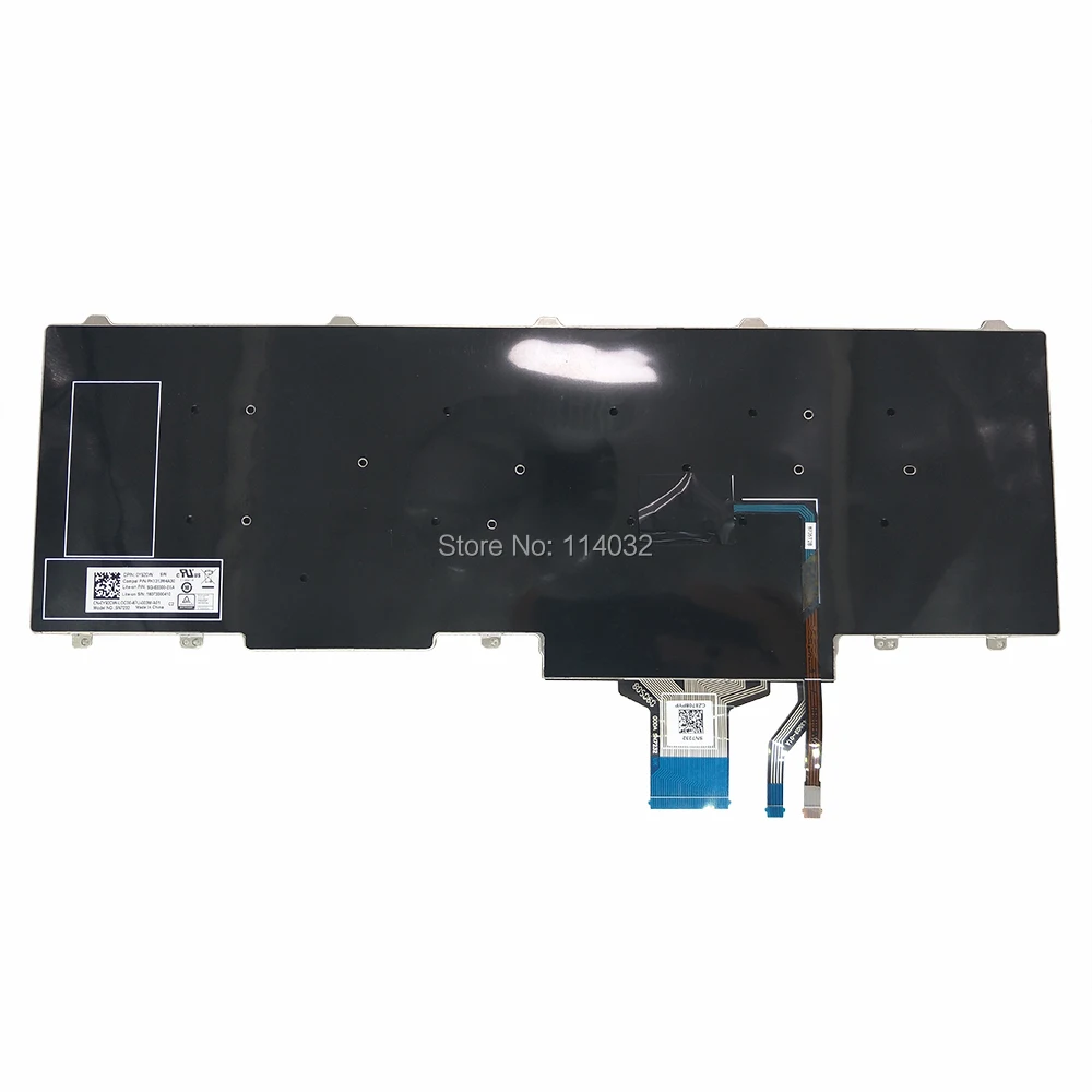 Teclado Retroiluminado Espanhol Teclados para Dell Latitude 15 E5550 E5570 E5580 E5590 la Teclado Latino Tracking Point 0y92dw Y92dw Novo - Imagem 4