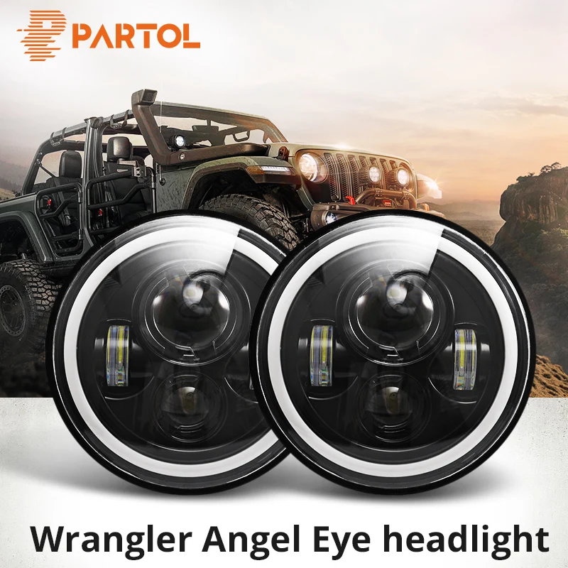 2 x H13 LED Headlight Bulbs Kit 1800W 6000K For Jeep Wrangler 2015 2016 2017