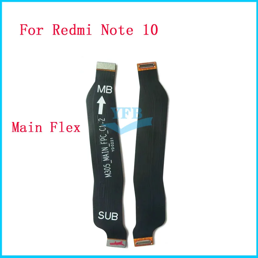 Гибкий кабель для материнской платы Xiaomi Redmi Note 10 Pro ЖК-дисплей USB-разъем основная