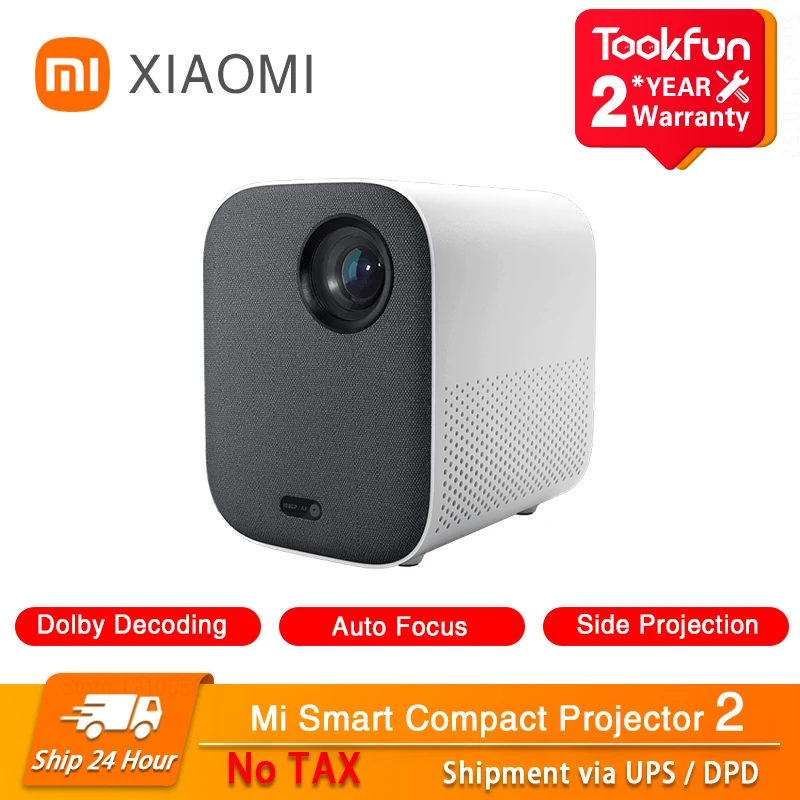 Новый проектор Xiaomi Smart Youth Edition 2 для дома 460 ANSI люмен 1080P Поддержка боковой проекции