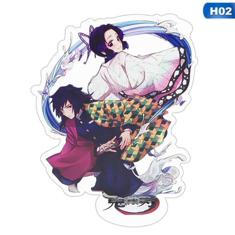2 Японское аниме Demon Slayer: Kimetsu No Yaiba Kamado Tanjirou Kamado Nezuko фигурка на акриловой подставке модель лицензирования декор стола - Цвет: 2