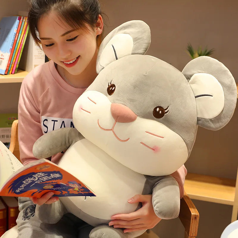 

Soft Adorable Little Mouse Doll Plush Toys Cute Big Ears Rat Children Comforter Toys Girl'S Doll Pillow