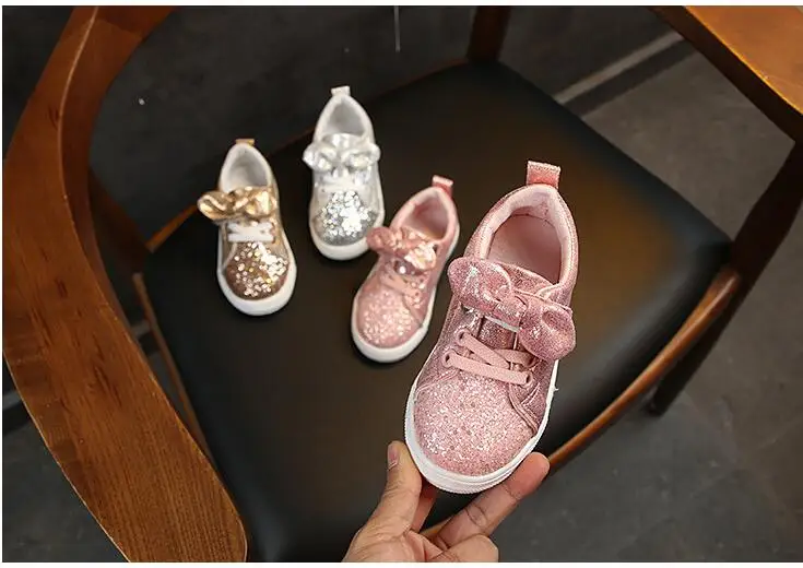 Toddle Girls Sneakers Girl Sport Shoes Kids Running Soft Breathable Children Sneakers Baby School Casual Shoes Size 21-36