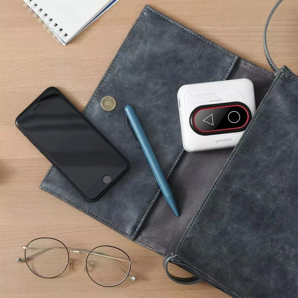 Карманный принтер Xiaomi Youdao портативный мини-термопринтер Bluetooth HD 306 точек/дюйм мини беспроводной термальный фотопринтер