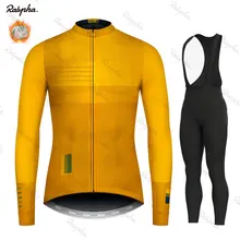 Велокофты Pro Team Ralvpha зимняя флисовая одежда для велоспорта MTB велошорты комбинезон комплект Ropa Ciclismo триатлон комплект