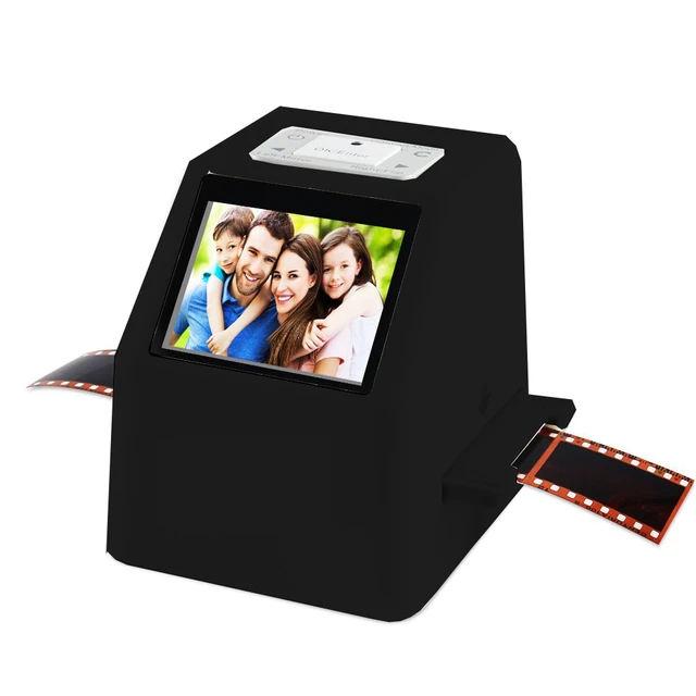 Scanner de films négatifs portable, convertisseur de diapositives,  visionneuse d'images numériques, logiciel d'édition intégré LCD 135 ,  35mm, 2.4mm - AliExpress