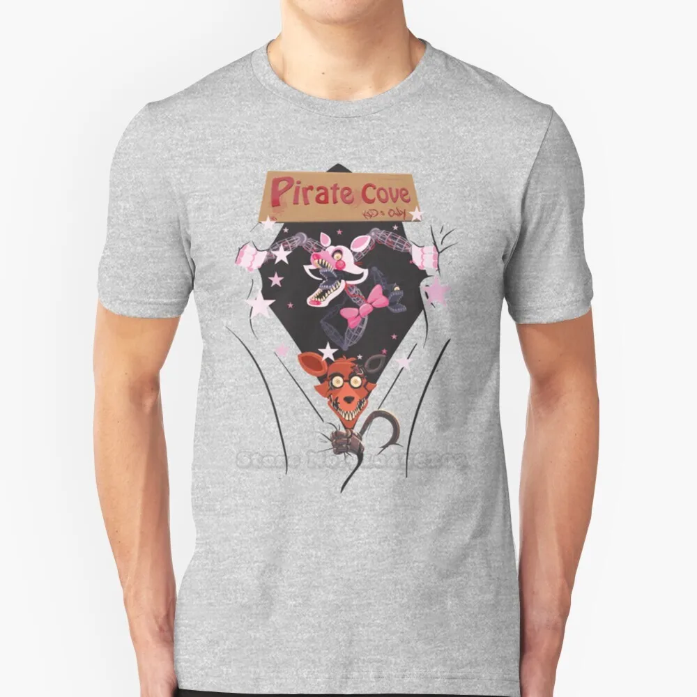 We Love Foxy And Mangle T-Shirt Girocollo Manica Corta T-Shirt Fnaf Fnaf 2 Fnaf 3 Five Nights At Five Nights At 2 Five