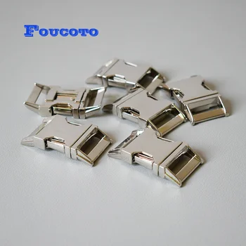 

200pcs/lot Metal hardware release belt buckles 25mm for paracord dog collar clip clasp buckles snap hook DIY sewing accessories