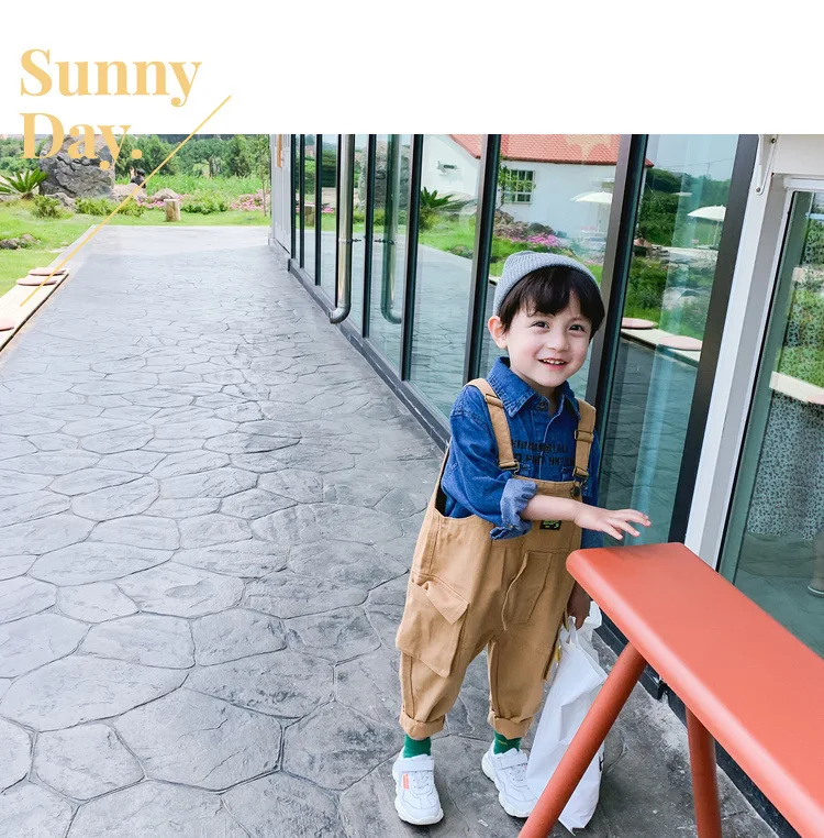 BOY'S Cowboy Shirt Children Spring And Autumn New Style Childrenswear Baby Korean-style Autumn Clothing Boy Western Style L