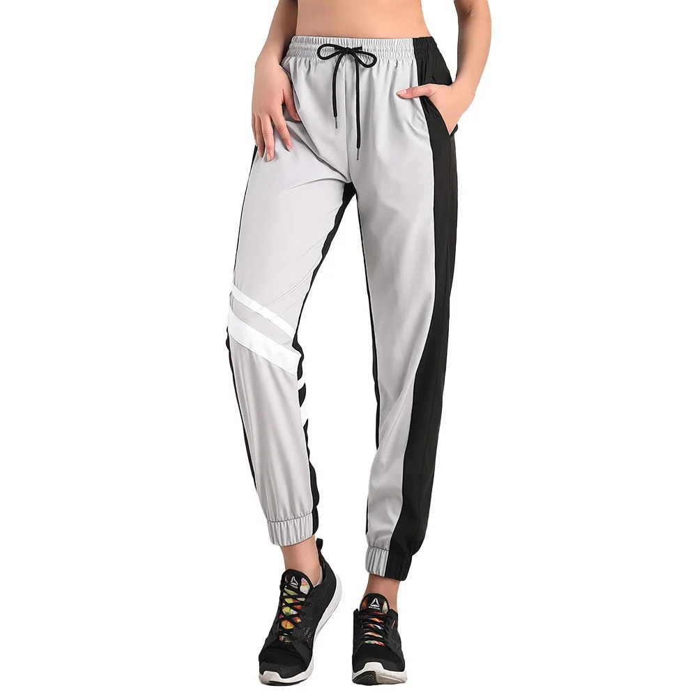 

Soft Sweatpants Sports Ankle-length Loose Pants with Drawstring Elastic Waistband Running Workout Trousers for Girls