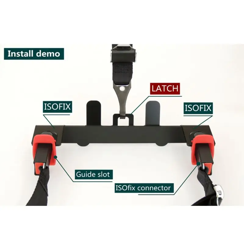 Универсальный автомобильный ремень безопасности для детей стальной кронштейн крепление база для ISOFIX защелки Q1QE