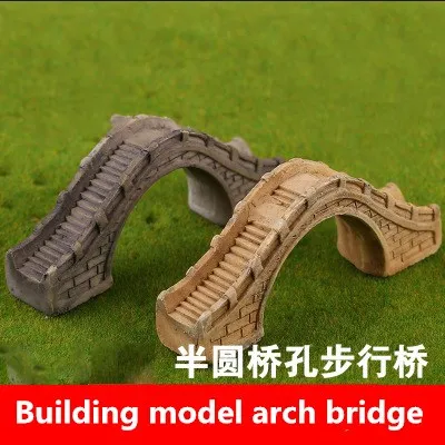 Sand table model of arch bridge model train landscape park landscape bridge arch model simulation model 1