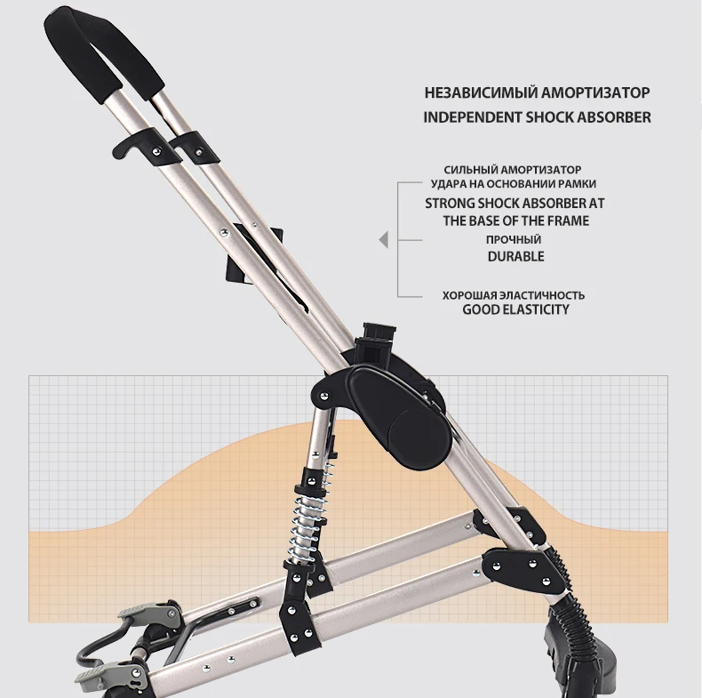 Многофункциональная 3 в 1 детская коляска с высоким пейзажем, складная коляска, четыре сезона, амортизация, коляска для новорожденных
