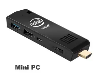 Мини ПК компьютер Поддержка Windows 10 с Intel Z8350 четырехъядерный процессор ТВ