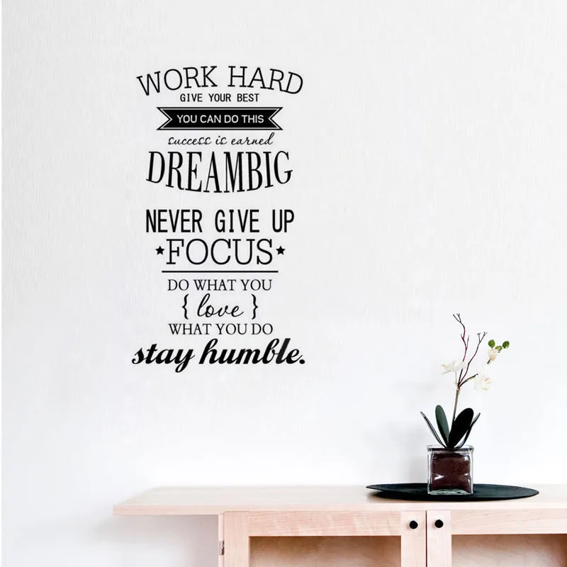 Импортные товары; Резные упорно работать неотразимые густые английские пословицы художественные обои EBay Лидер продаж 8237