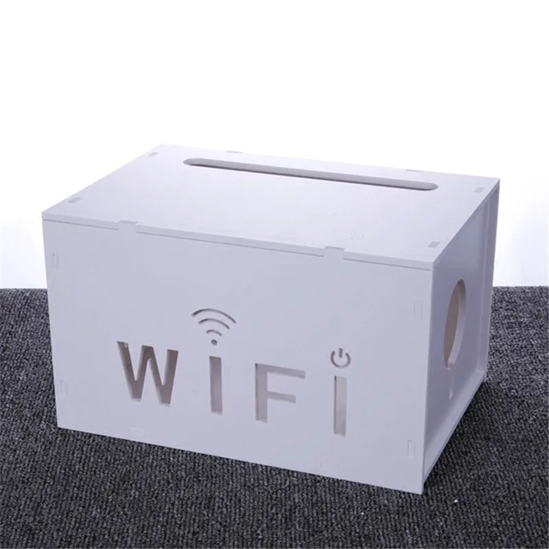 Plastic Router Storage Box Wire Plug Socket Modem Wireless WiFi Storage