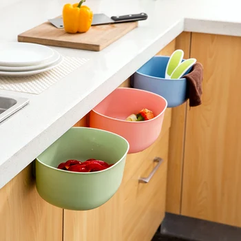 

Hanging Type Trash Can Originality Kitchen Cupboard Door Plastic Desktop Garbage Accept Box Home Kitchen Household Gadgets