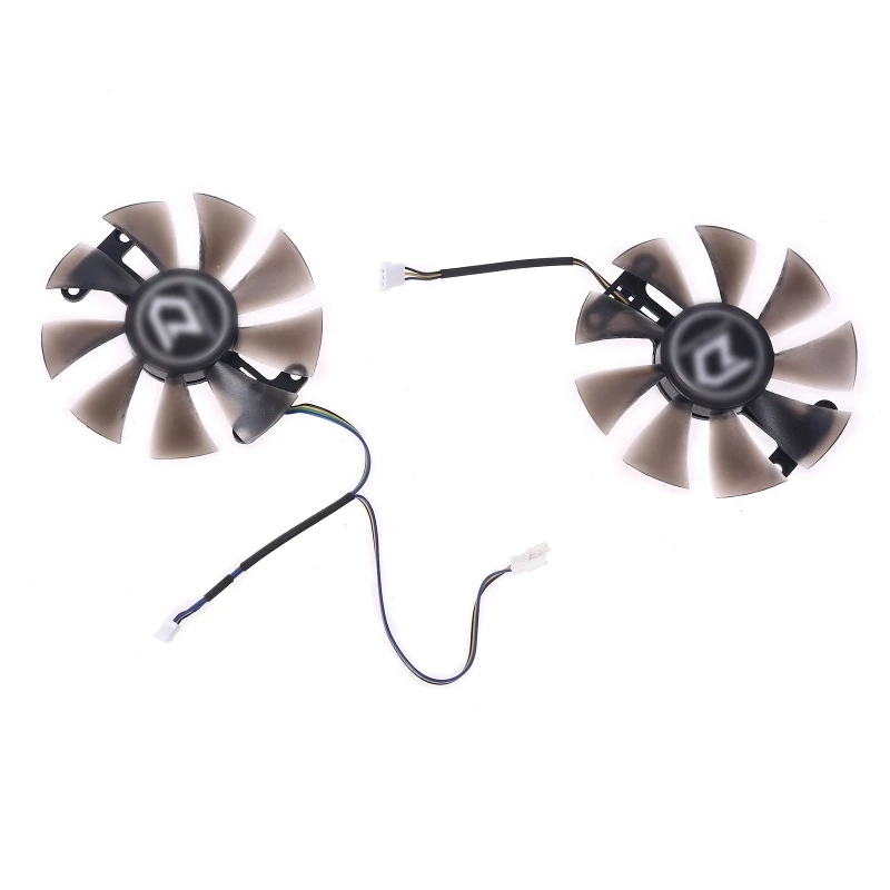 

2x 85mm PLD10015B12H 0.55A RX580 RX590 for POWERCOLOR DATALAND Radeon RX 580 590 Graphics Card Cooling Fan